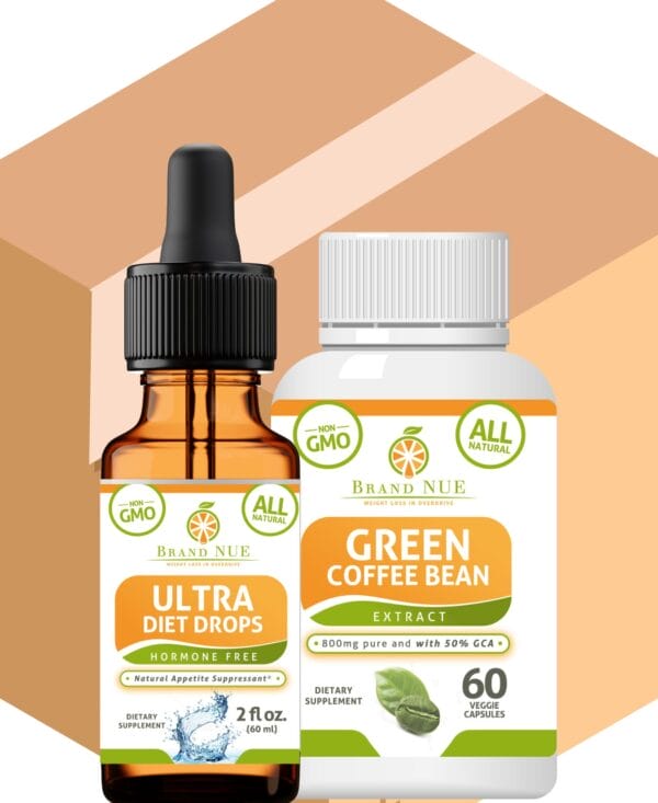 Diet drops and green coffee bean supplements.