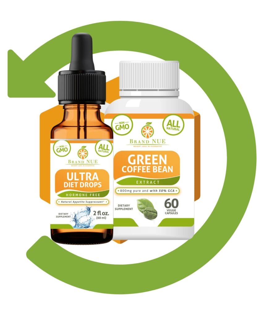Diet drops and green coffee bean supplements.